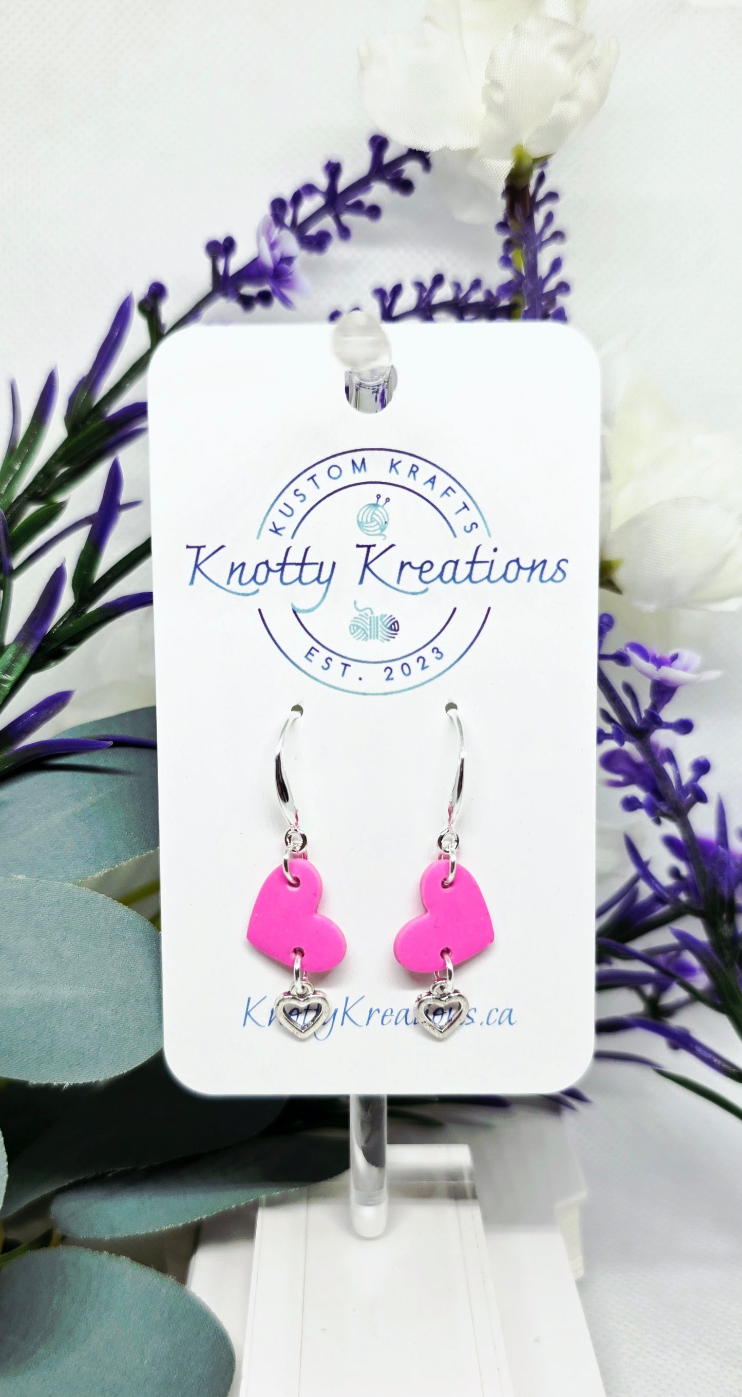Heart Klay Earrings