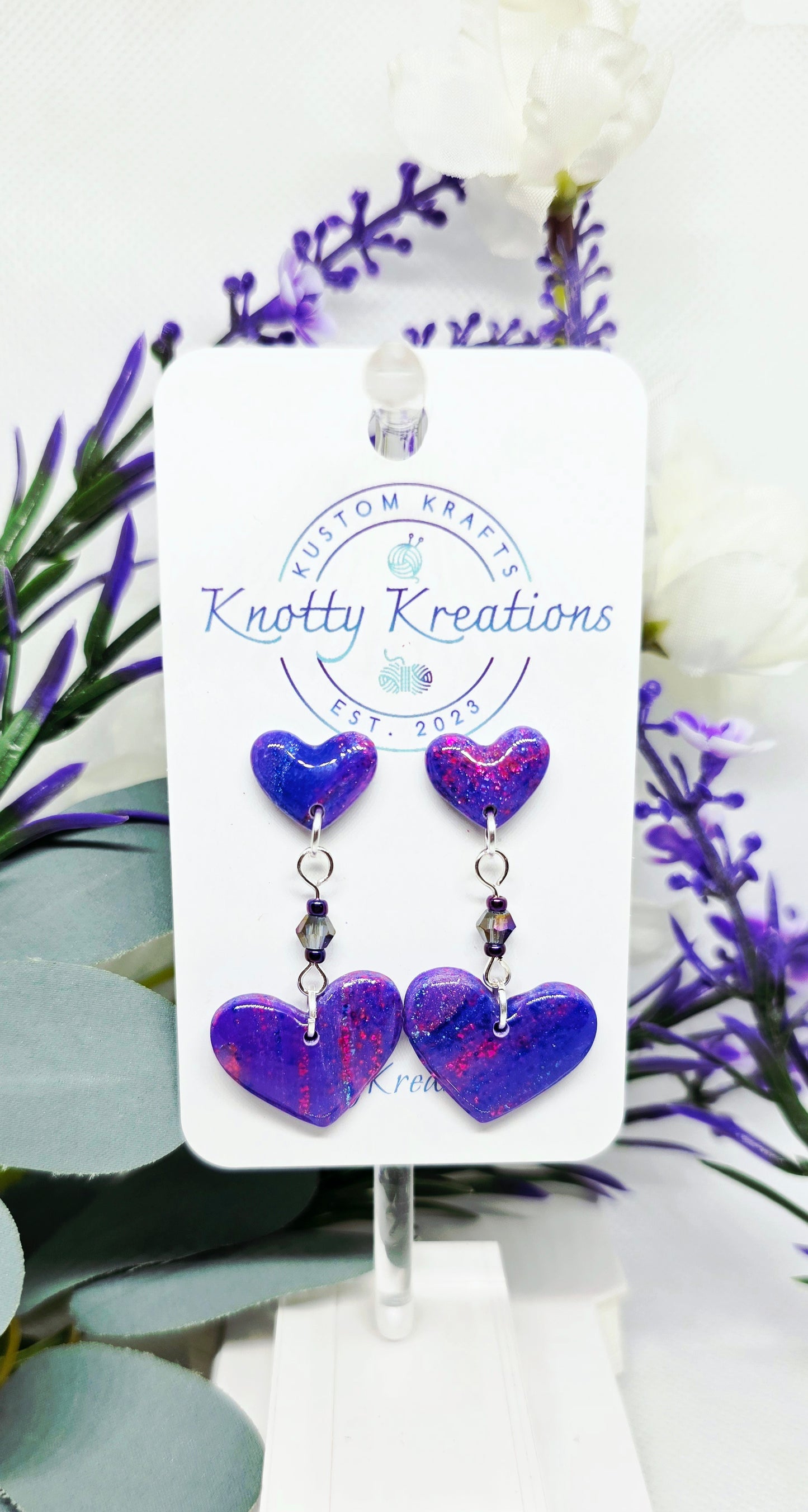 Heart Klay Earrings