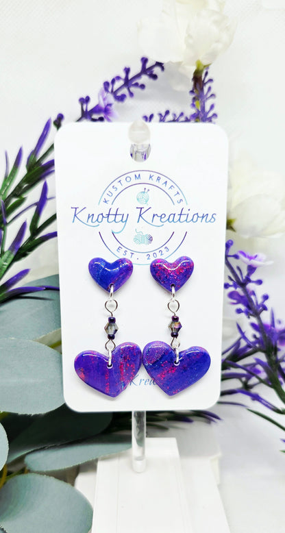 Heart Klay Earrings