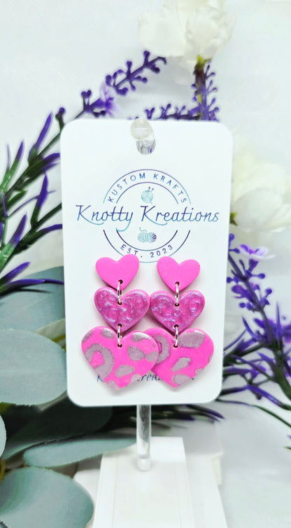 Heart Klay Earrings