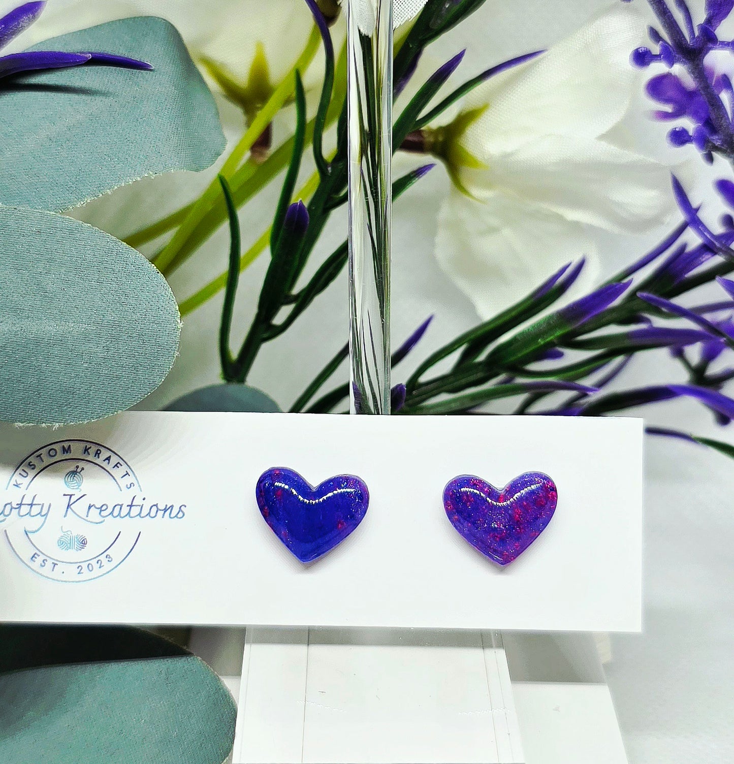 Heart Klay Earrings